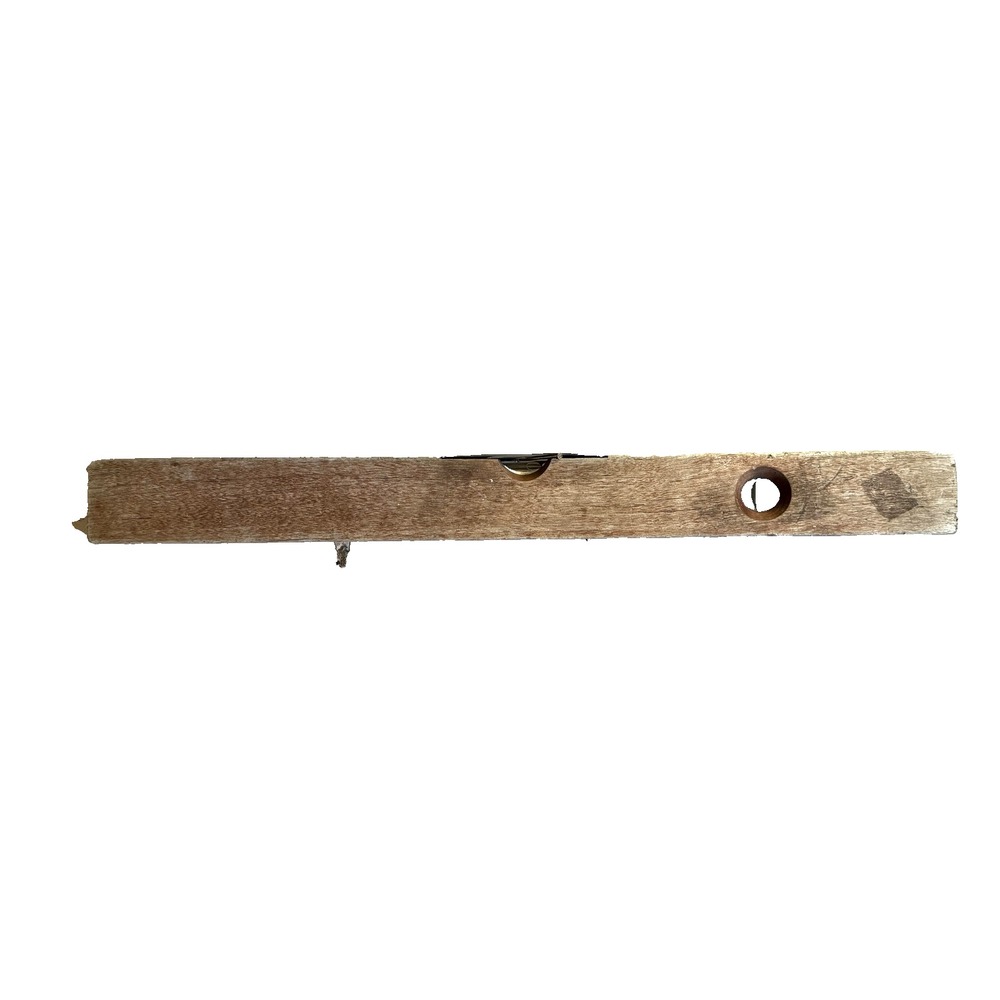 Vintage Goodell-Pratt Wooden Spirit Level Greenfield Mass USA Carpenter Tool